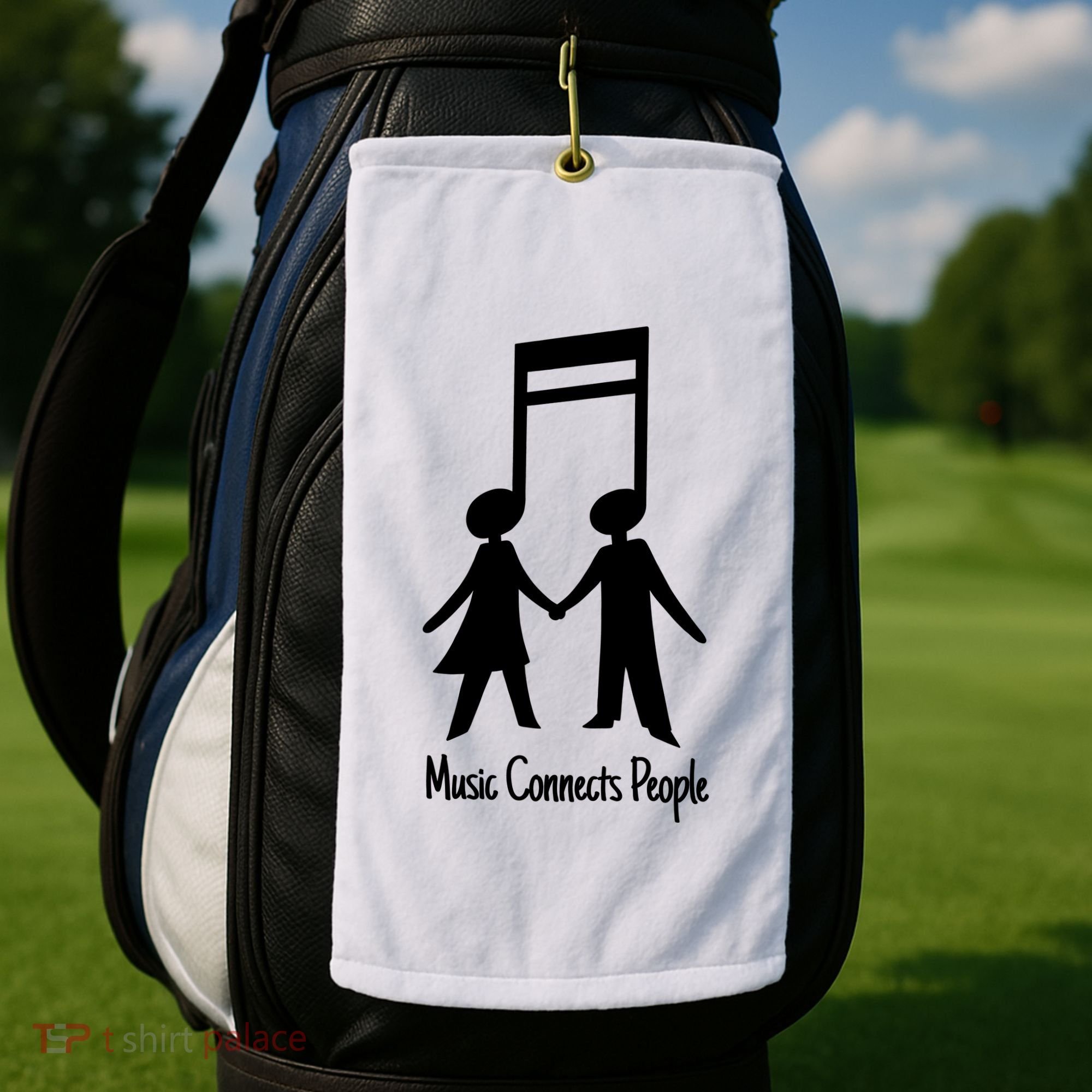 Music Connect People Cute Gift Golf Towel