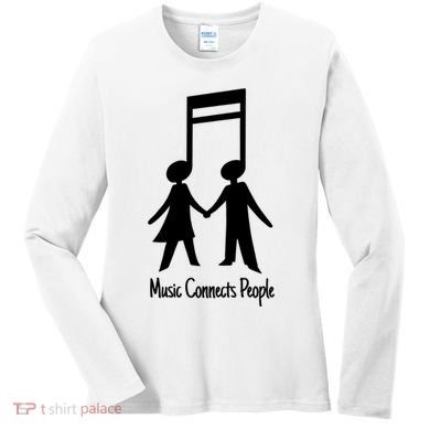 Music Connect People Cute Gift Women's Long Sleeve Shirt