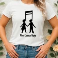Music Connect People Cute Gift Women's T-Shirt thumb 2