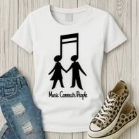 Music Connect People Cute Gift Women's T-Shirt thumb 3