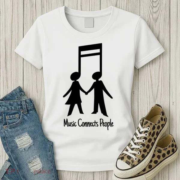 Music Connect People Cute Gift Women's T-Shirt