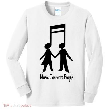 Music Connect People Cute Gift Kids Long Sleeve Shirt