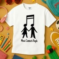 Music Connect People Cute Gift Kids T-Shirt thumb 3