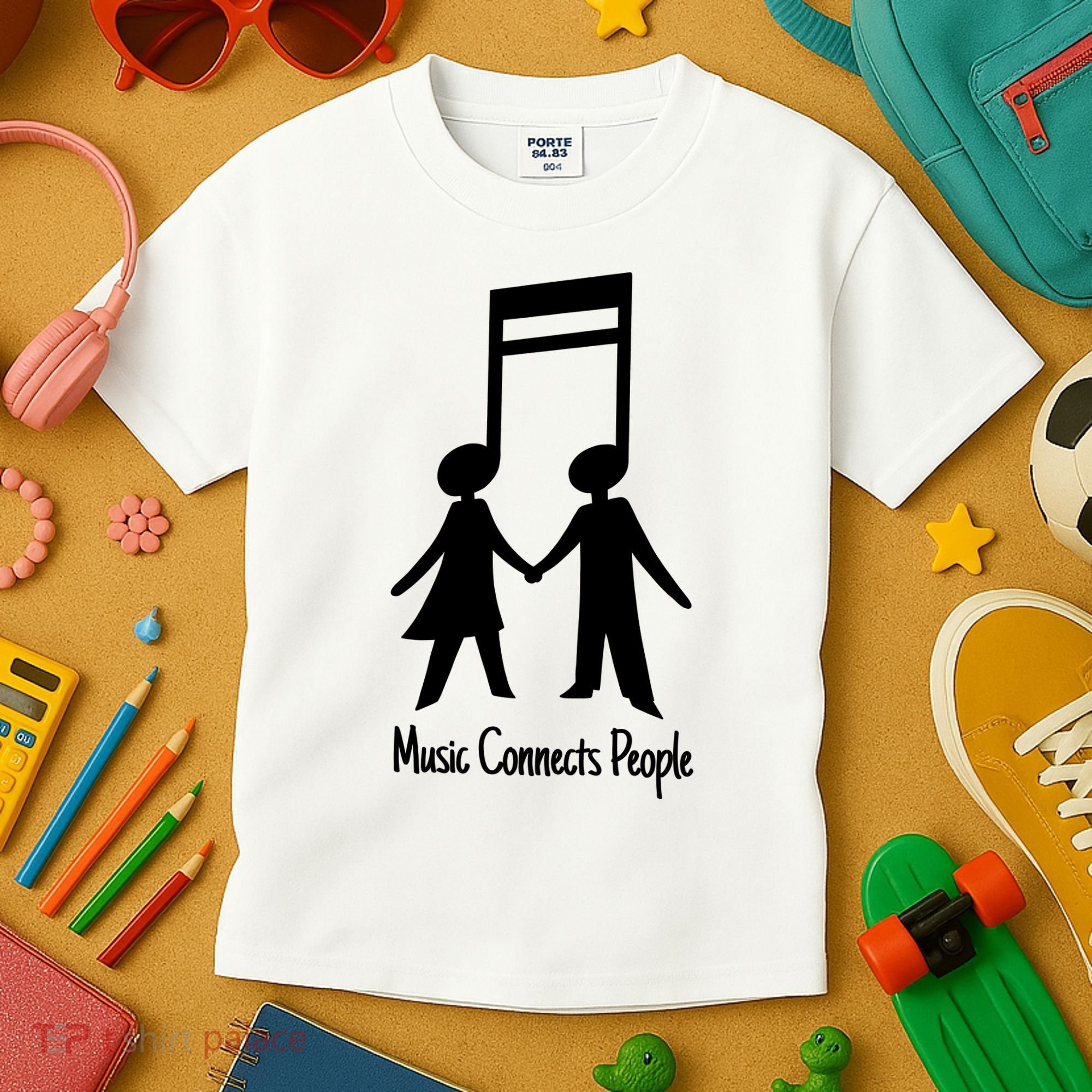 Music Connect People Cute Gift Kids T-Shirt