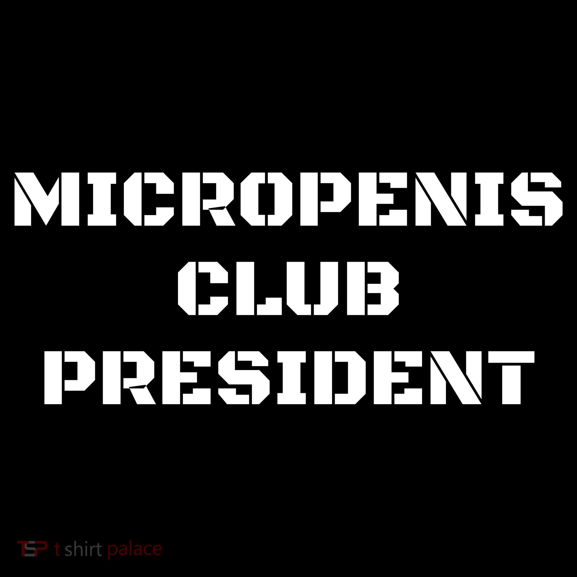 Micropenis Club President Funny Saying Sarcastic Women's Hoodie