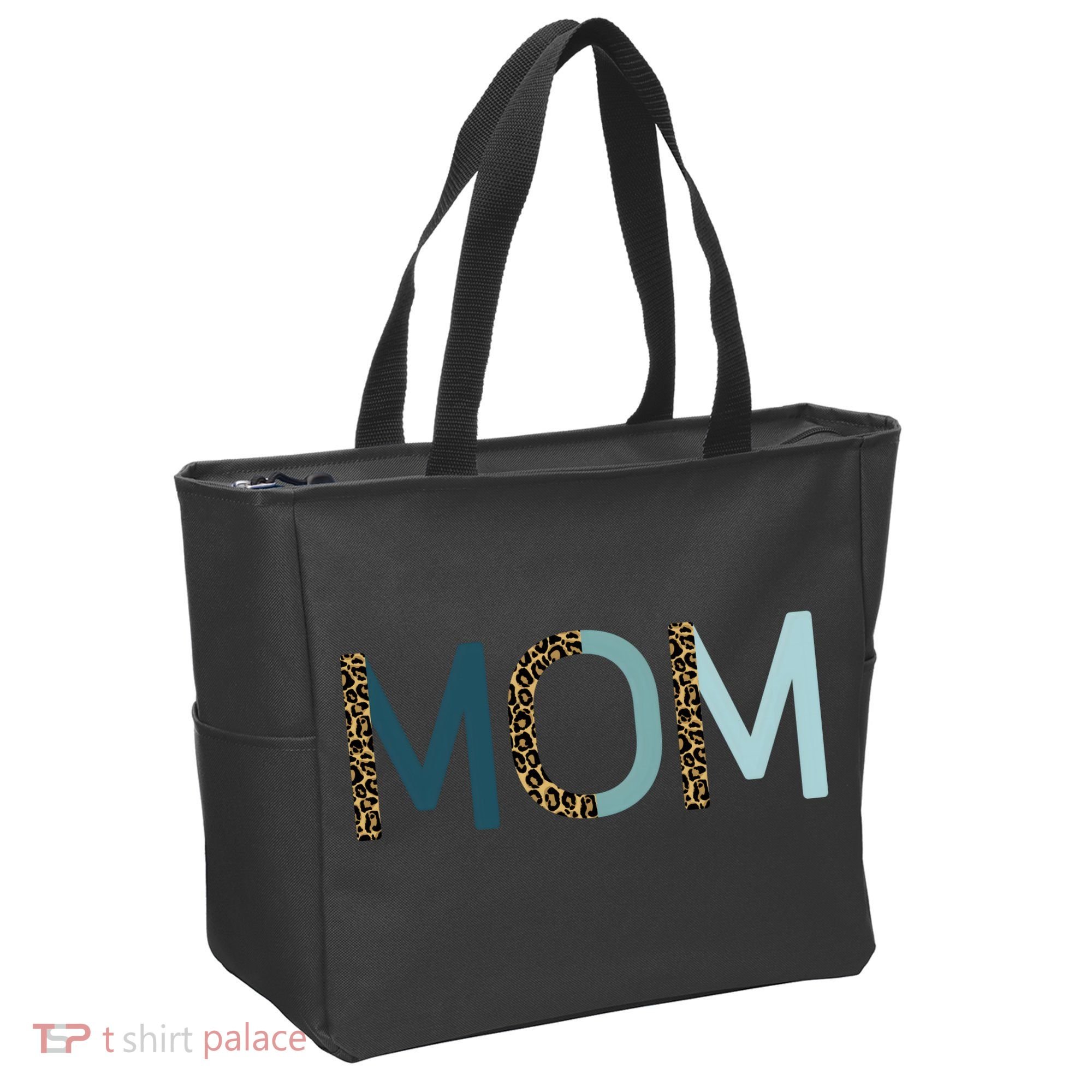 Mom Cheetah Print Cute Mother's Day Gift Tote Bag
