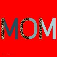 Mom Cheetah Print Cute Mother's Day Gift Santa Hat thumb 1