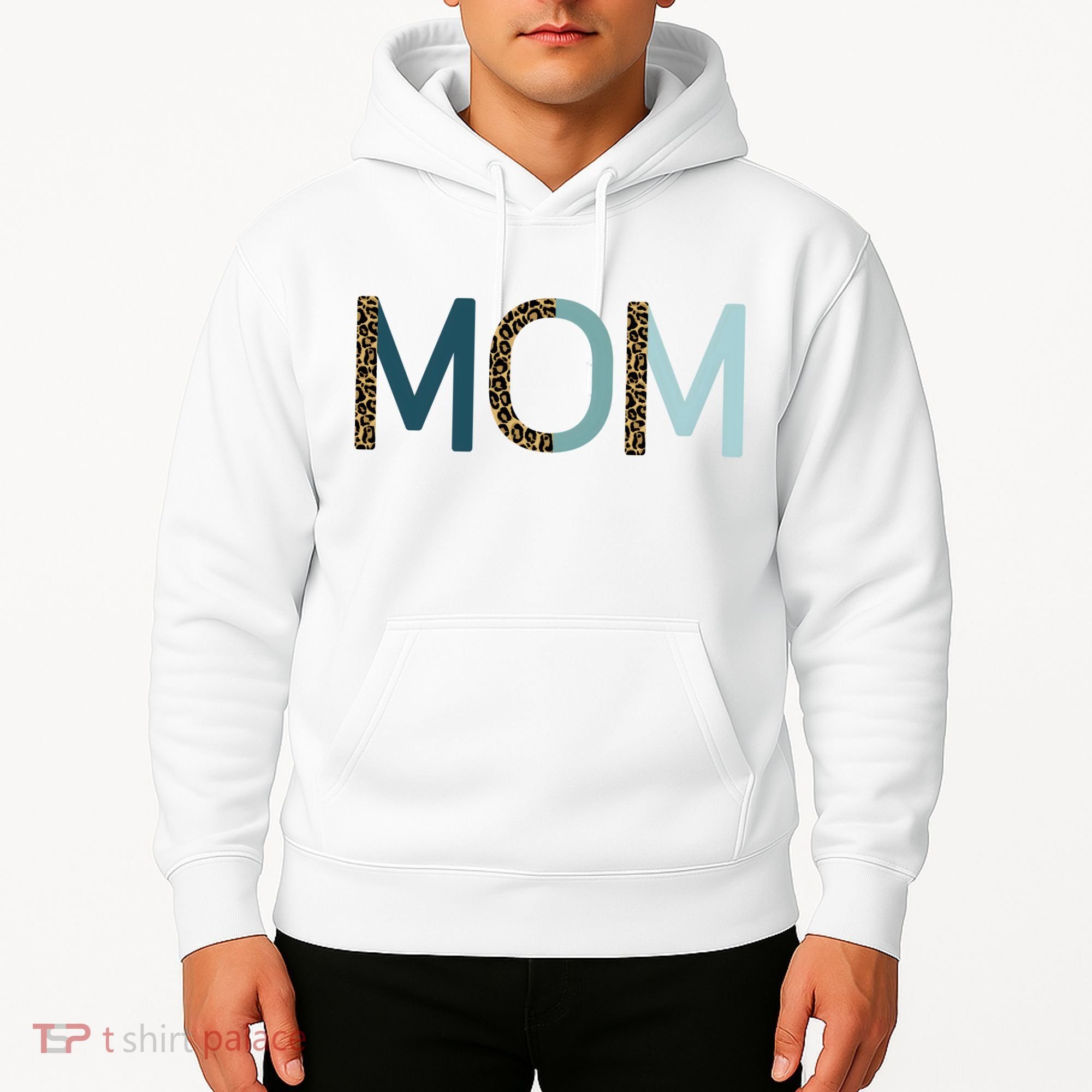 Mom Cheetah Print Cute Mother's Day Gift Hoodie
