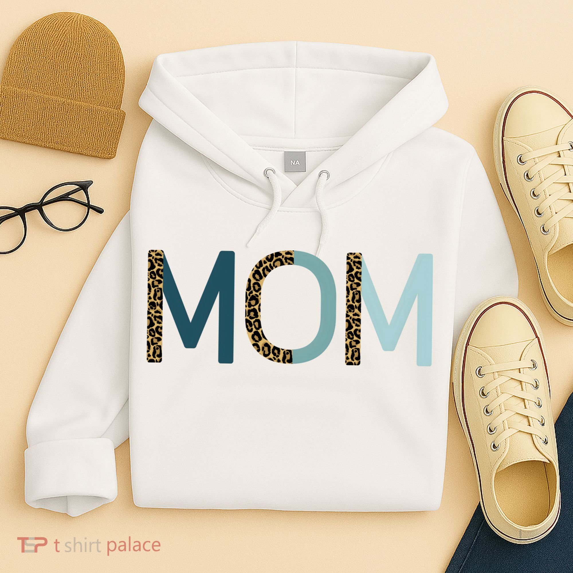 Mom Cheetah Print Cute Mother's Day Gift Hoodie