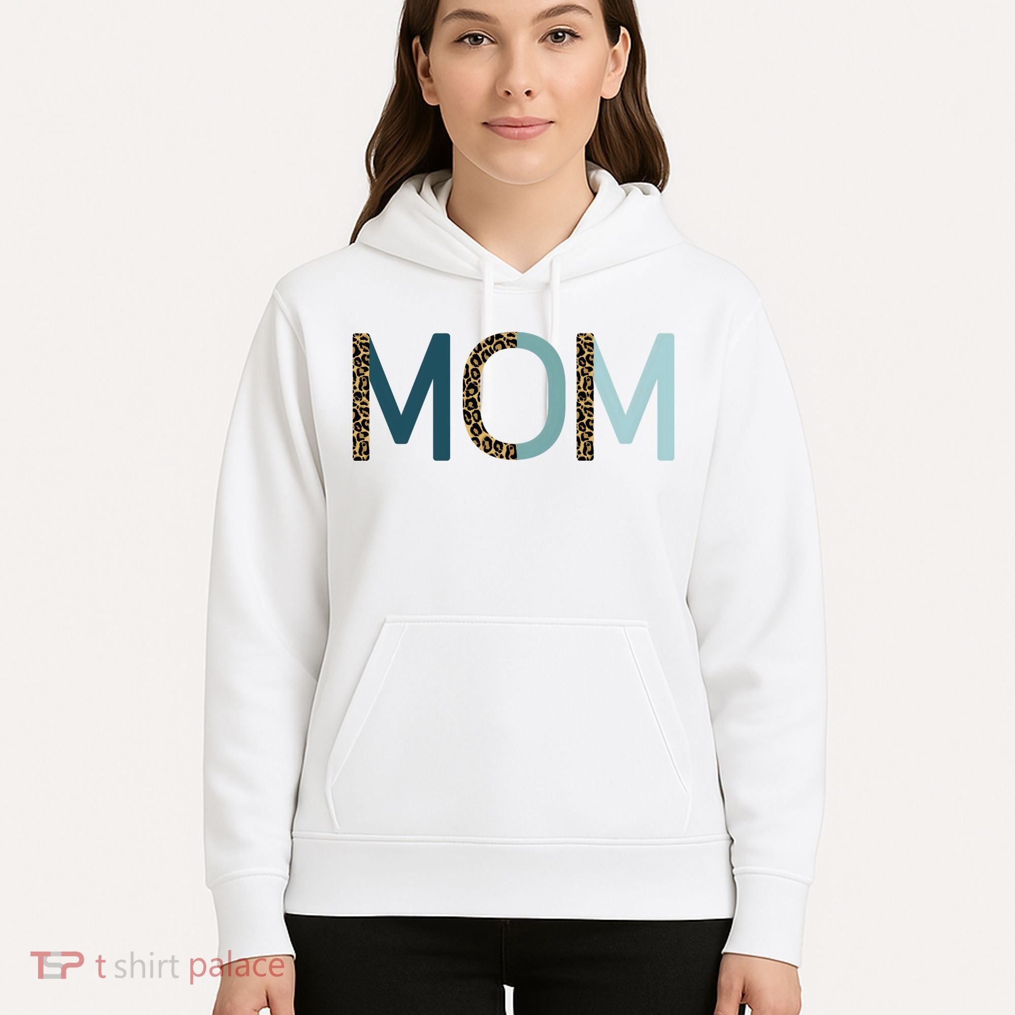 Mom Cheetah Print Cute Mother's Day Gift Hoodie