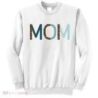 Mom Cheetah Print Cute Mother's Day Gift Sweatshirt thumb 0