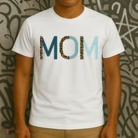 Mom Cheetah Print Cute Mother's Day Gift T-Shirt thumb 3