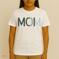 Mom Cheetah Print Cute Mother's Day Gift T-Shirt thumb 4