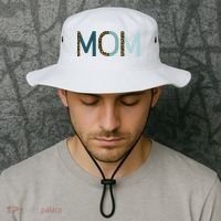 Mom Cheetah Print Cute Mother's Day Gift Bucket Hat thumb 2