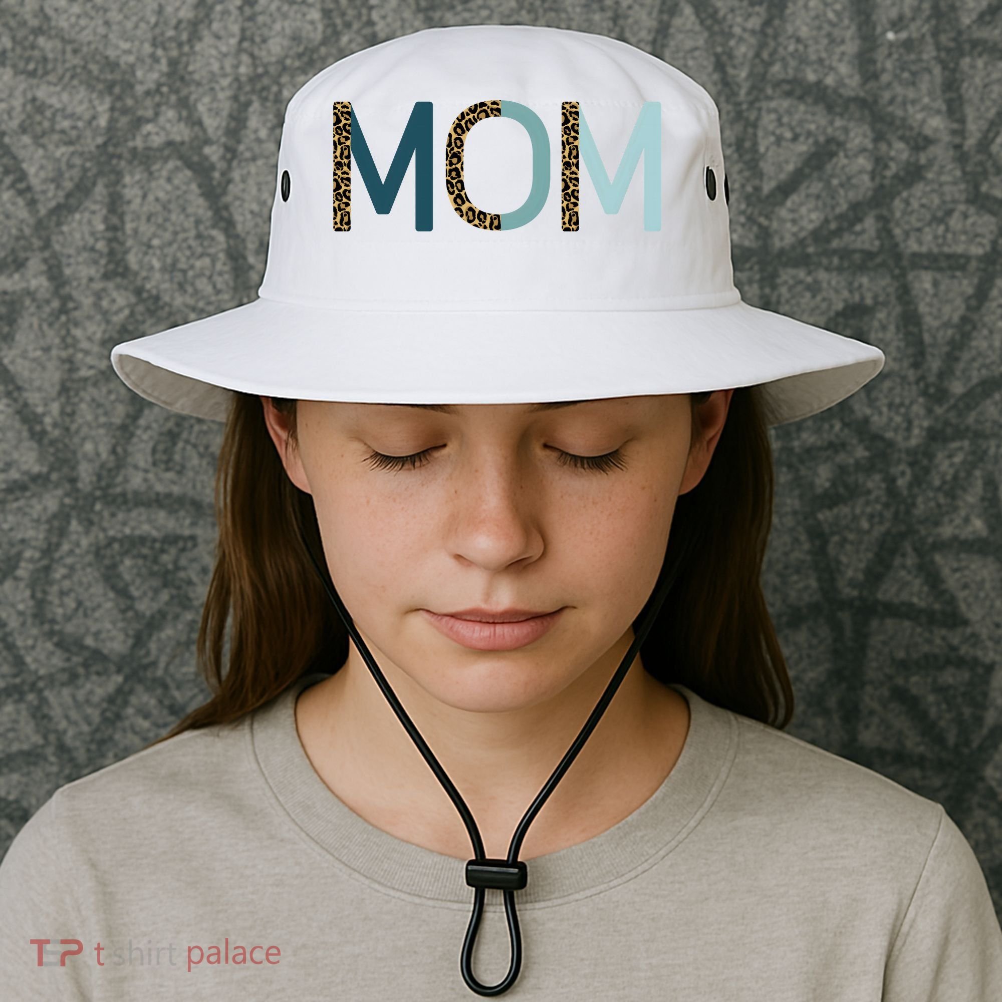 Mom Cheetah Print Cute Mother's Day Gift Bucket Hat
