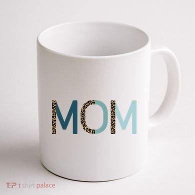Mom Cheetah Print Cute Mother's Day Gift Coffee Mug back