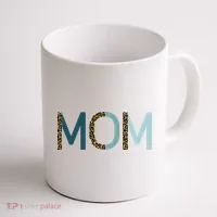 Mom Cheetah Print Cute Mother's Day Gift Coffee Mug thumb 1