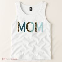 Mom Cheetah Print Cute Mother's Day Gift Tank Top thumb 2
