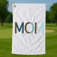 Mom Cheetah Print Cute Mother's Day Gift Golf Towel thumb 1