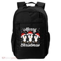 Merry Christmas Penguins Lover Winter Snowflake Xmas Cute Gift Backpack thumb 0
