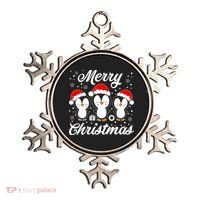Merry Christmas Penguins Lover Winter Snowflake Xmas Cute Gift Ornament thumb 0