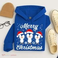 Merry Christmas Penguins Lover Winter Snowflake Xmas Cute Gift Hoodie thumb 4