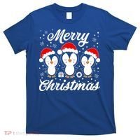 Merry Christmas Penguins Lover Winter Snowflake Xmas Cute Gift T-Shirt thumb 0