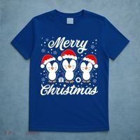 Merry Christmas Penguins Lover Winter Snowflake Xmas Cute Gift T-Shirt thumb 5