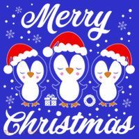Merry Christmas Penguins Lover Winter Snowflake Xmas Cute Gift Mousepad thumb 1