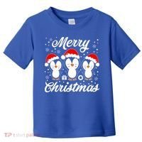 Merry Christmas Penguins Lover Winter Snowflake Xmas Cute Gift Toddler T-Shirt thumb 0