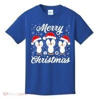Merry Christmas Penguins Lover Winter Snowflake Xmas Cute Gift Kids T-Shirt thumb 0