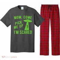 Mom Come Pick Me Up Im Scared Funny Alien Ufo Pajama Set thumb 0