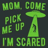 Mom Come Pick Me Up Im Scared Funny Alien Ufo Mousepad thumb 1