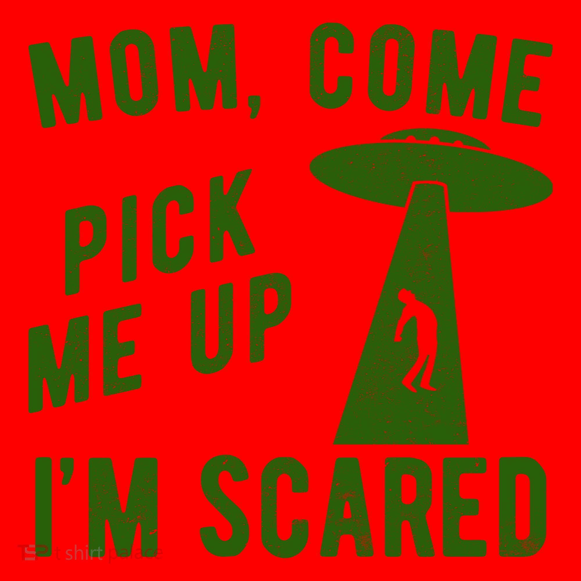 Mom Come Pick Me Up Im Scared Funny Alien Ufo Santa Hat