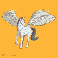 Mythical Creature Pegasus Pom Pom 12in Knit Beanie thumb 2