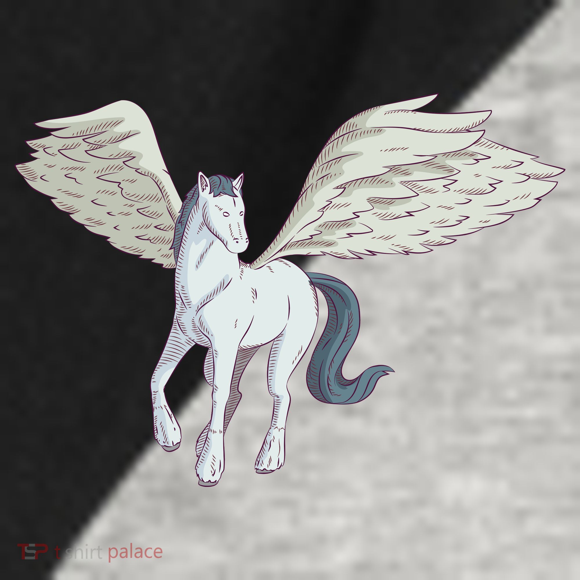 Mythical Creature Pegasus Raglan Baseball Sleeve Shirt