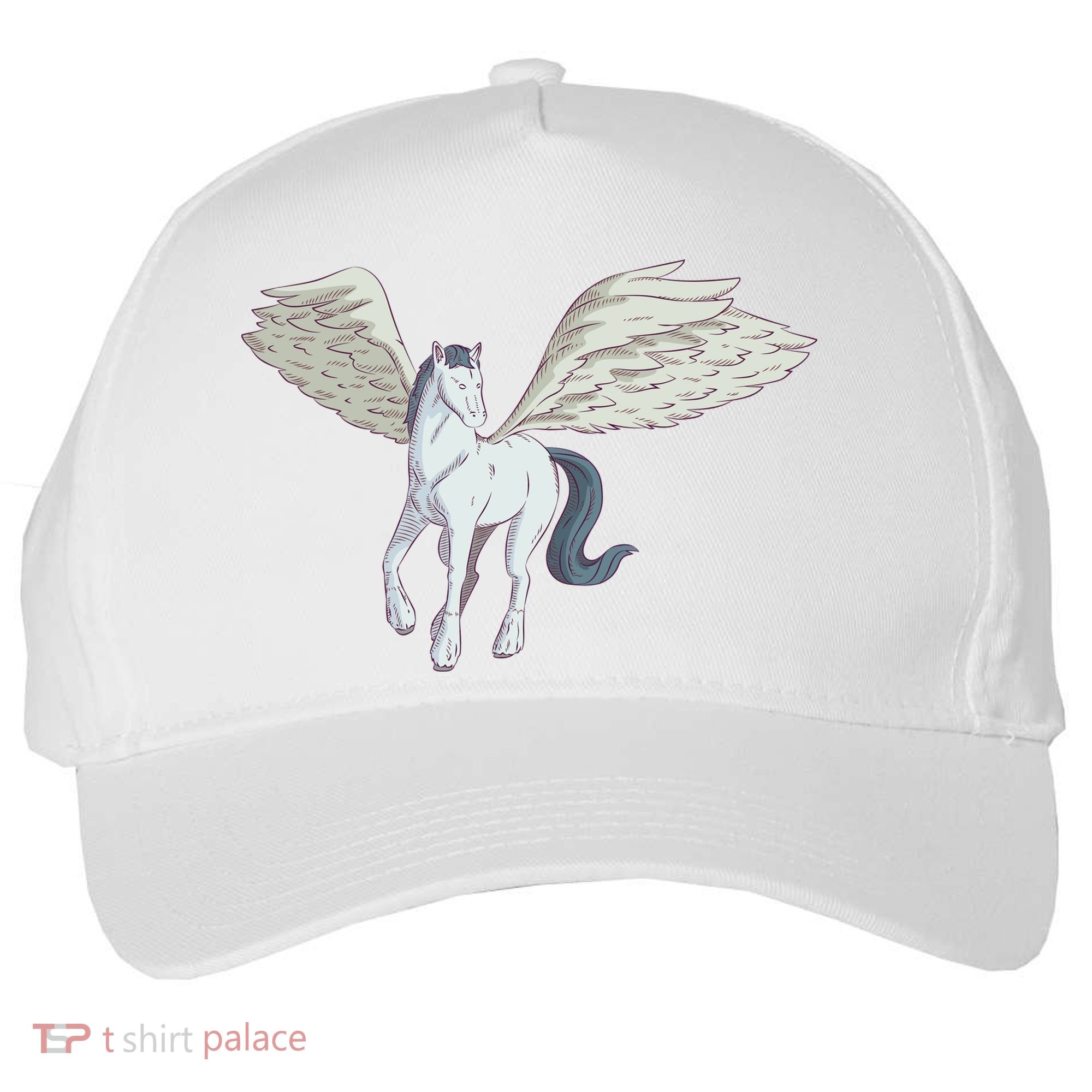 Mythical Creature Pegasus Five-Panel Snapback Cap