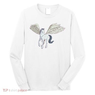 Mythical Creature Pegasus Long Sleeve Shirt