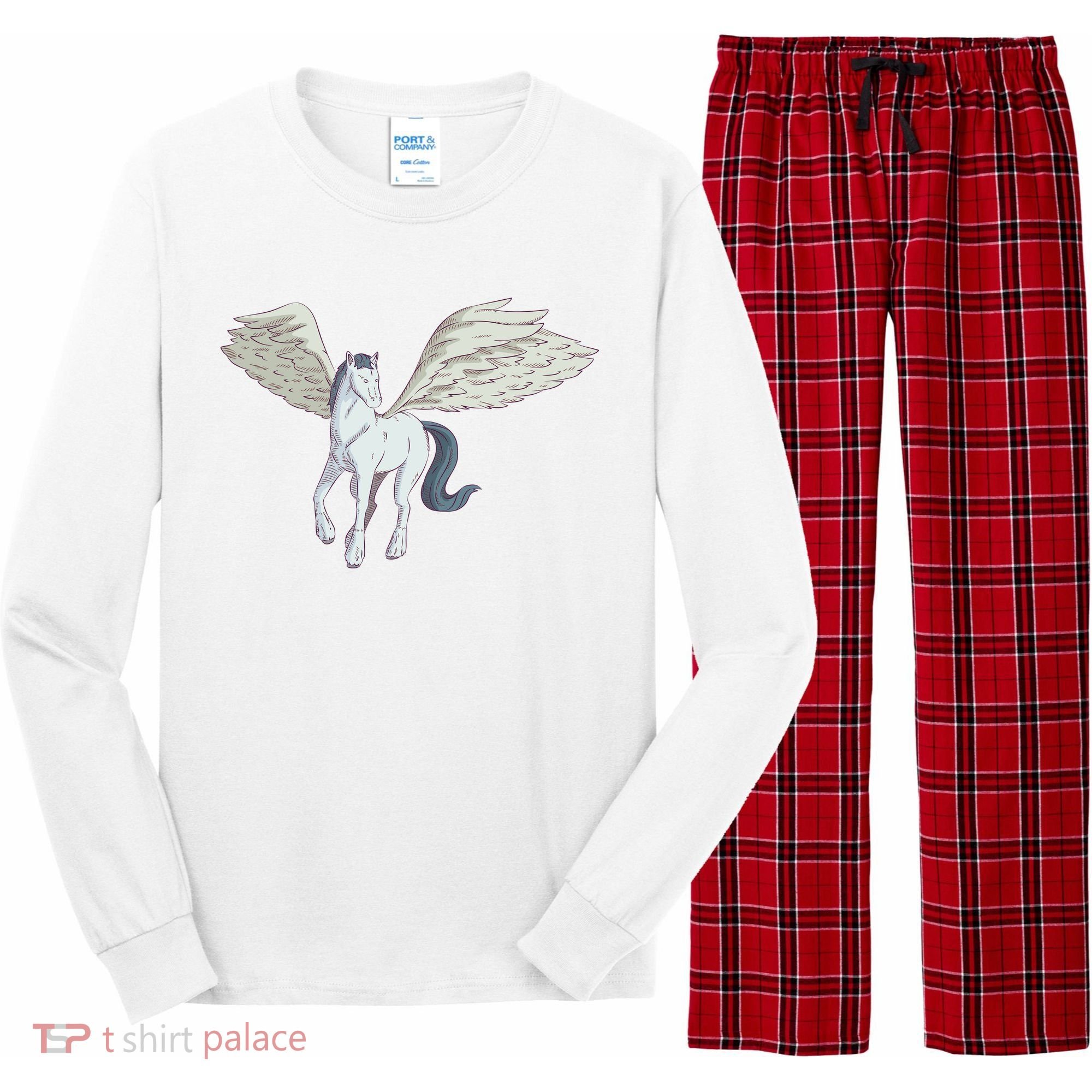Mythical Creature Pegasus Long Sleeve Pajama Set
