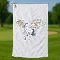 Mythical Creature Pegasus Golf Towel thumb 1