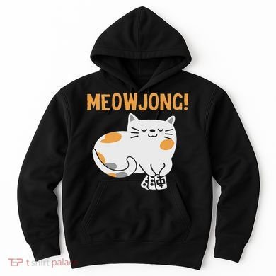 Mahjong Cat Player Board Game Mah Jongg China Solitaire Hoodie