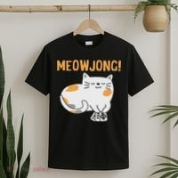 Mahjong Cat Player Board Game Mah Jongg China Solitaire T-Shirt thumb 2