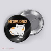 Mahjong Cat Player Board Game Mah Jongg China Solitaire Button thumb 0