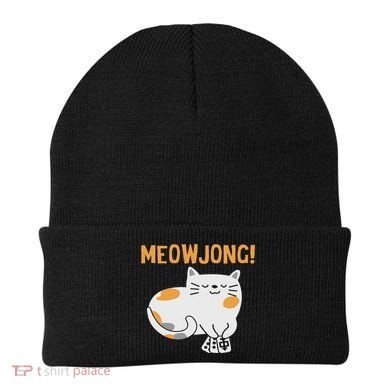 Mahjong Cat Player Board Game Mah Jongg China Solitaire Beanie