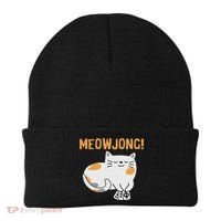Mahjong Cat Player Board Game Mah Jongg China Solitaire Beanie thumb 0