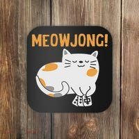 Mahjong Cat Player Board Game Mah Jongg China Solitaire Coaster thumb 0