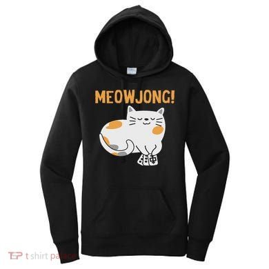 Mahjong Cat Player Board Game Mah Jongg China Solitaire Women's Hoodie