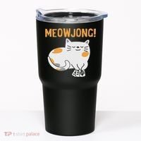 Mahjong Cat Player Board Game Mah Jongg China Solitaire Tumbler thumb 0