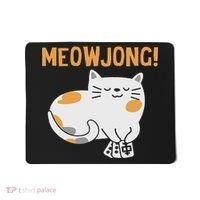Mahjong Cat Player Board Game Mah Jongg China Solitaire Mousepad thumb 0