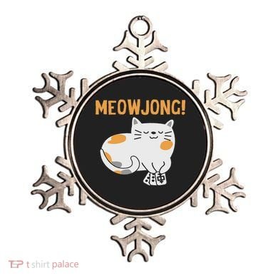 Mahjong Cat Player Board Game Mah Jongg China Solitaire Ornament